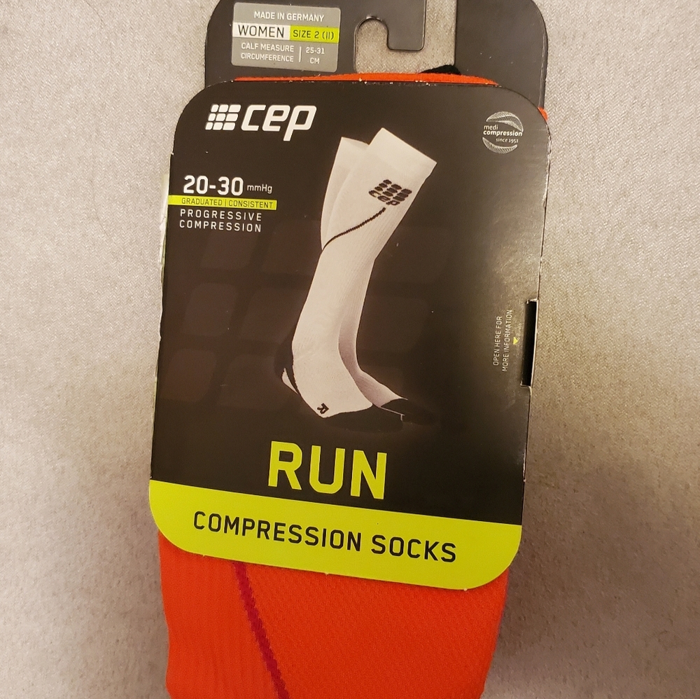 New Women's CEP 2.0 RUN knee High RUN Compression Socks , 20-30 mmHg SIZE 2